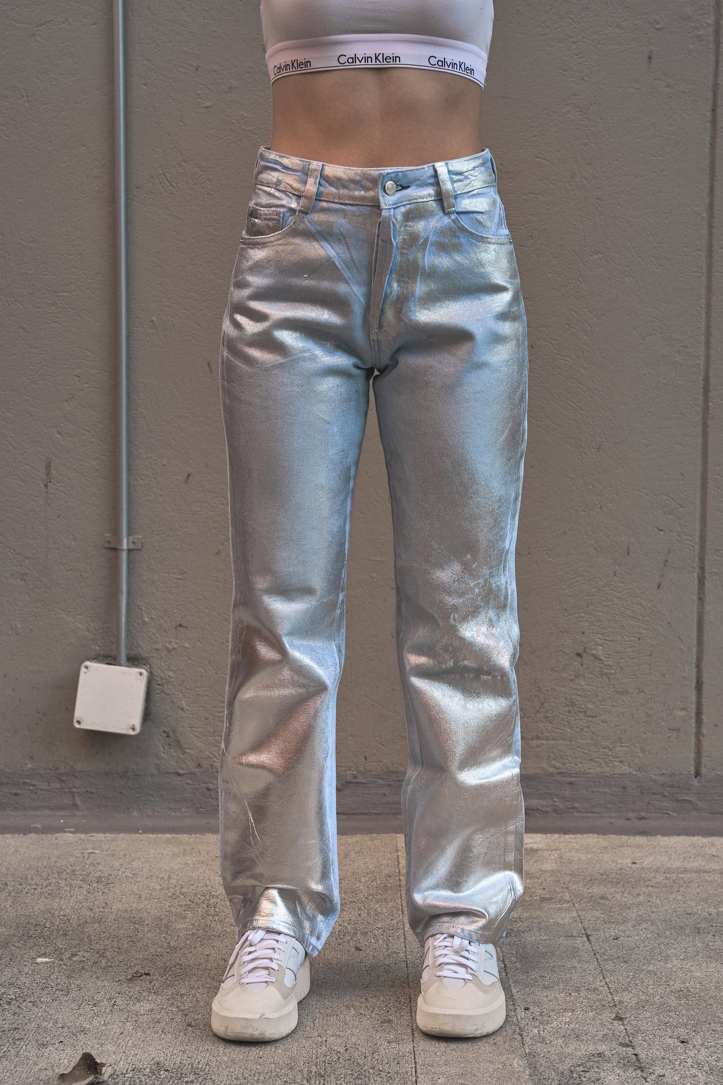 Shiny Straight Jean 034