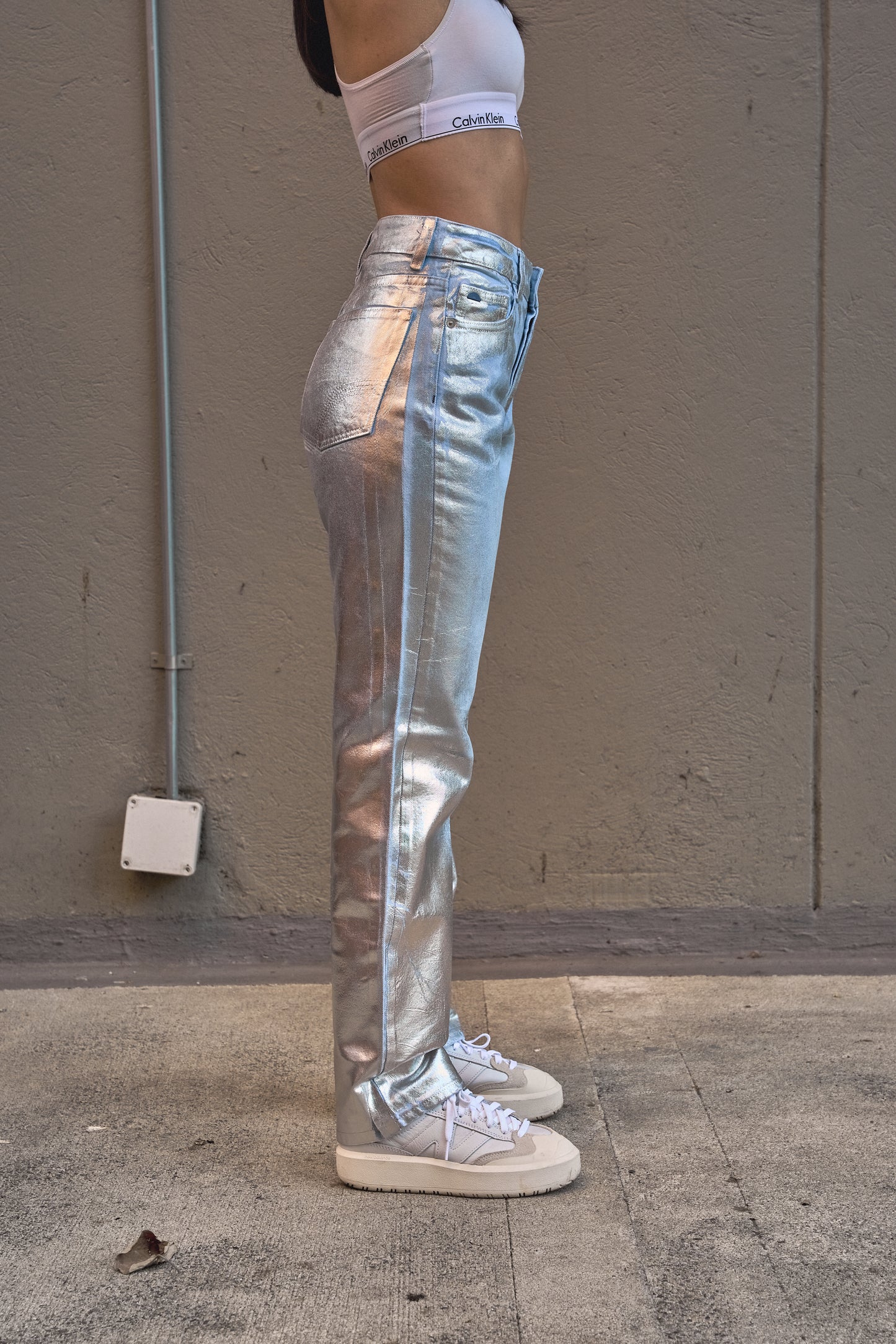 Shiny Straight Jean 034