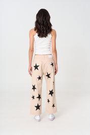 pantalón femenino con estampado 