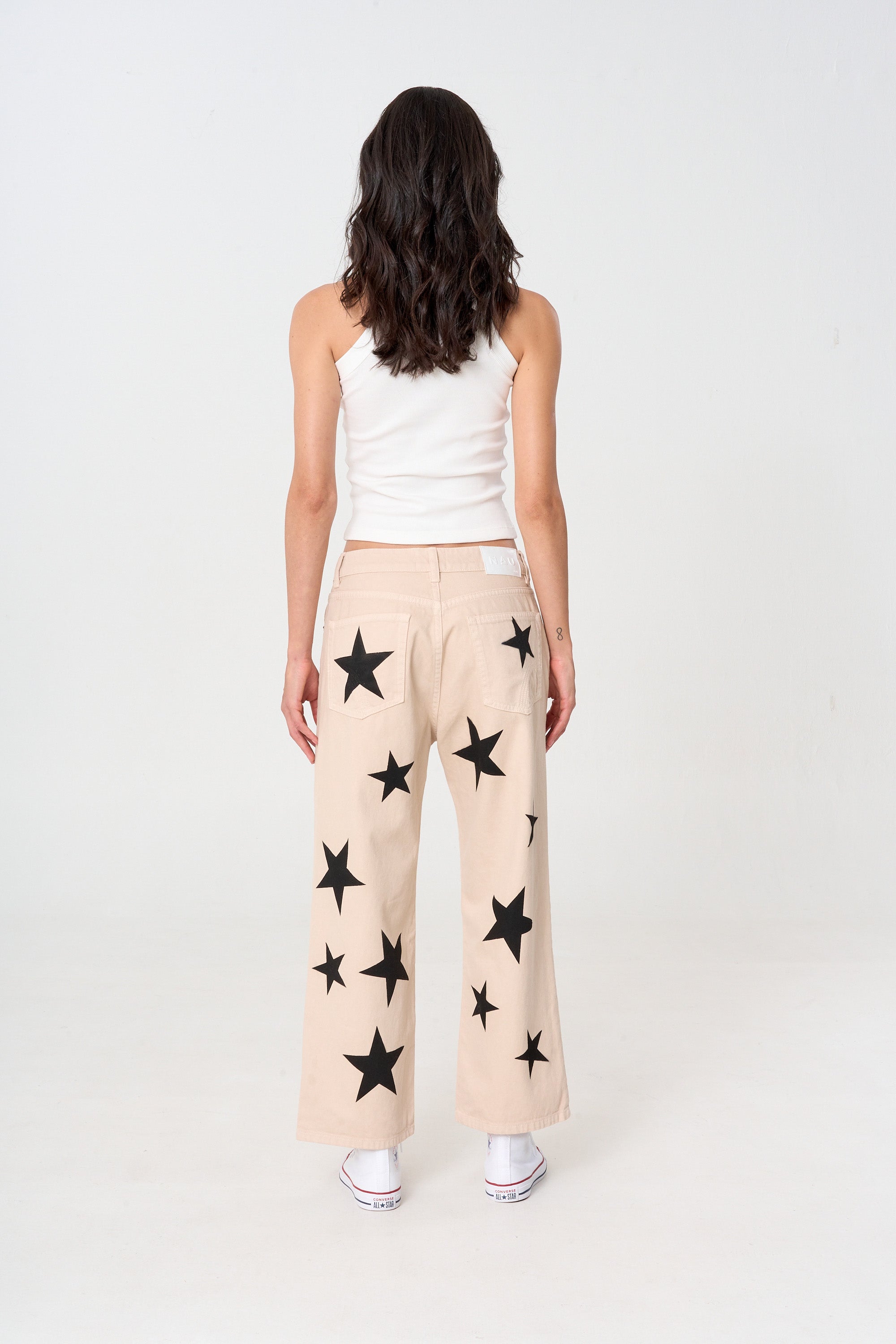 pantalón femenino con estampado 