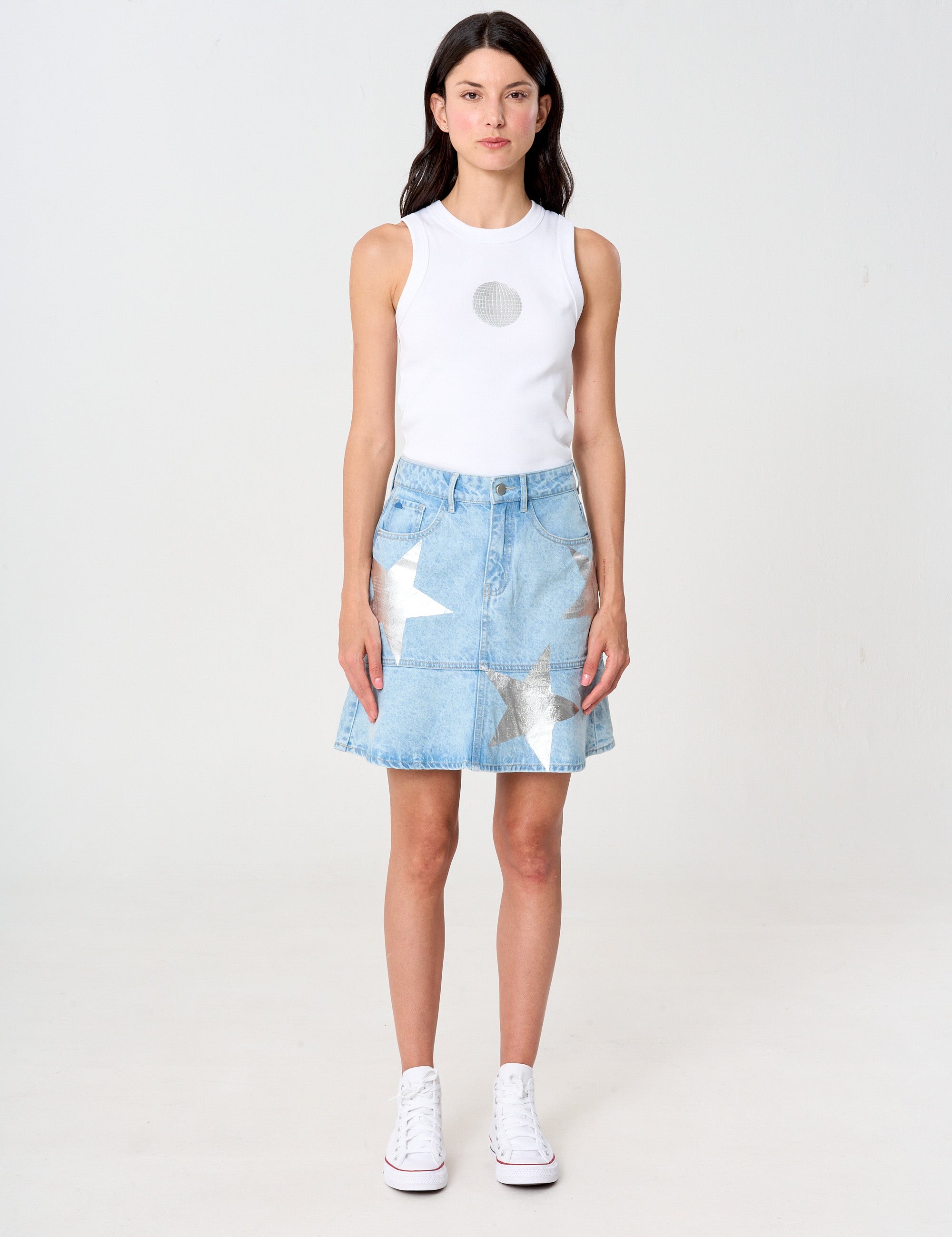 falda, jean, mujer, denim 