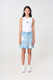 falda, jean, mujer, denim 