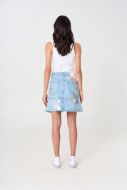 falda, jean, mujer, denim 