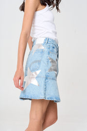 falda, jean, mujer, denim 