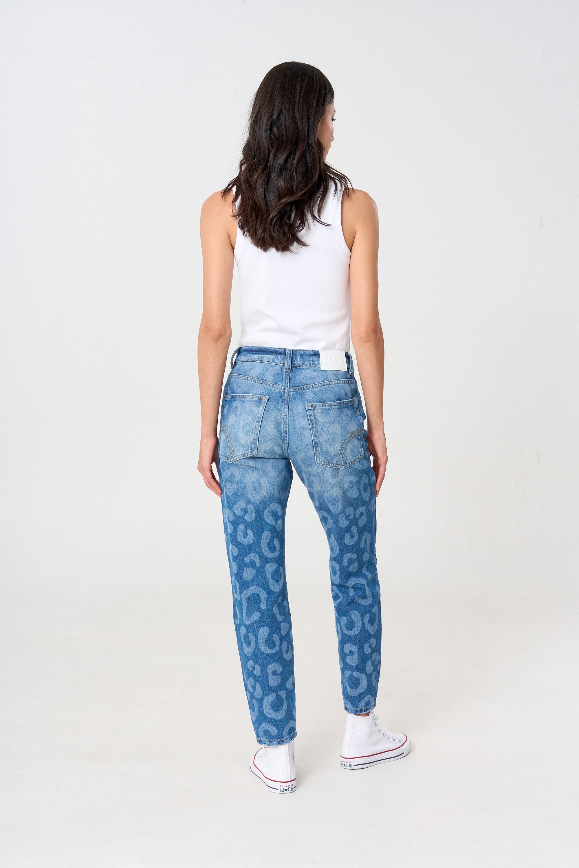 jean, leopardo, denim 