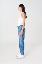 jean, leopardo, denim 