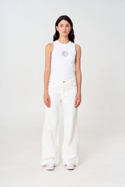 jean femenino con taches 