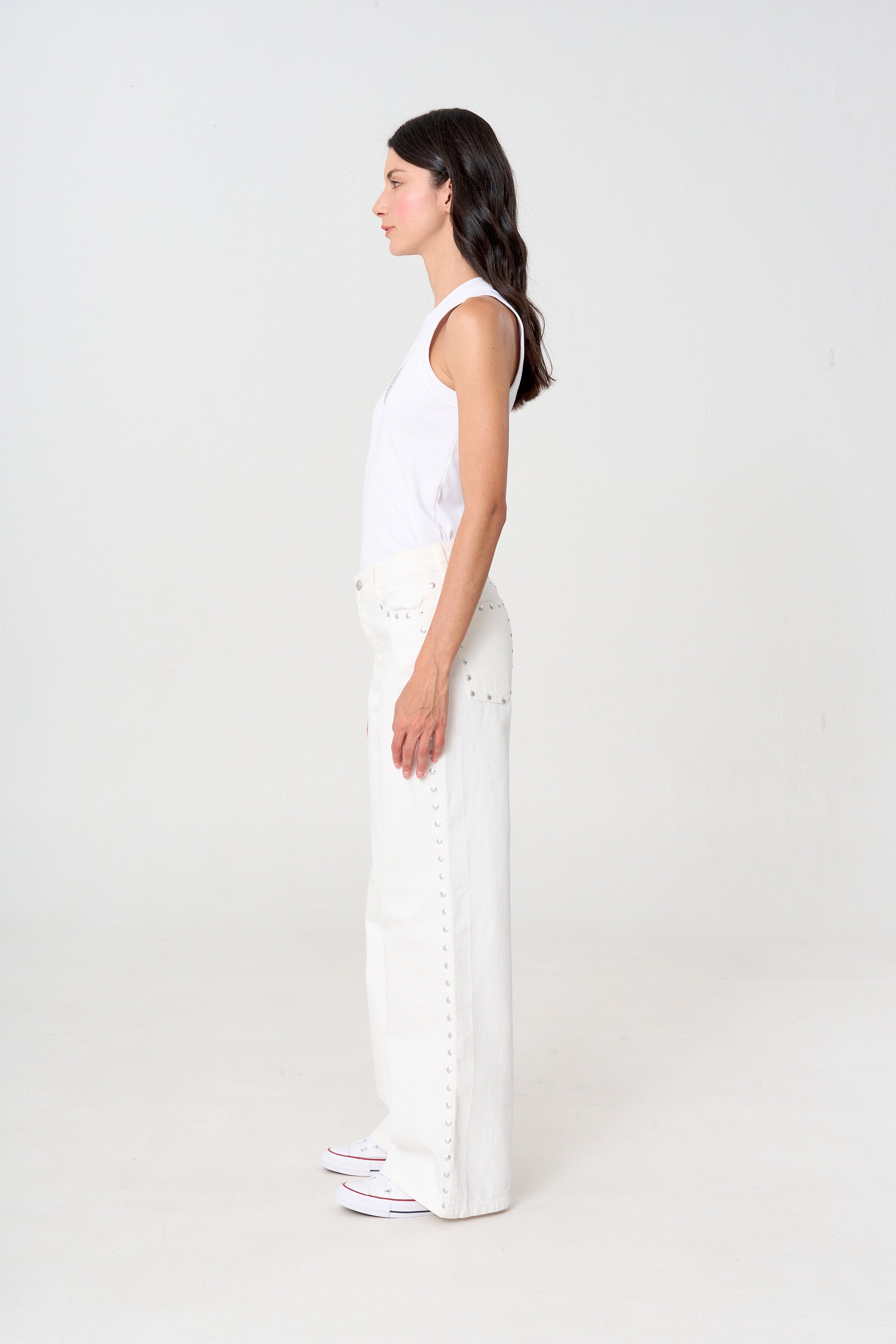 jean femenino con taches 