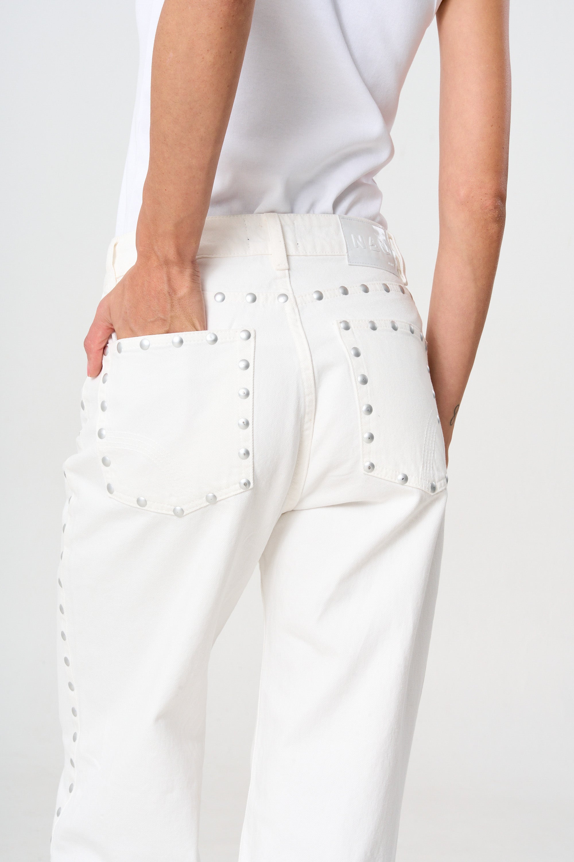 jean femenino con taches 