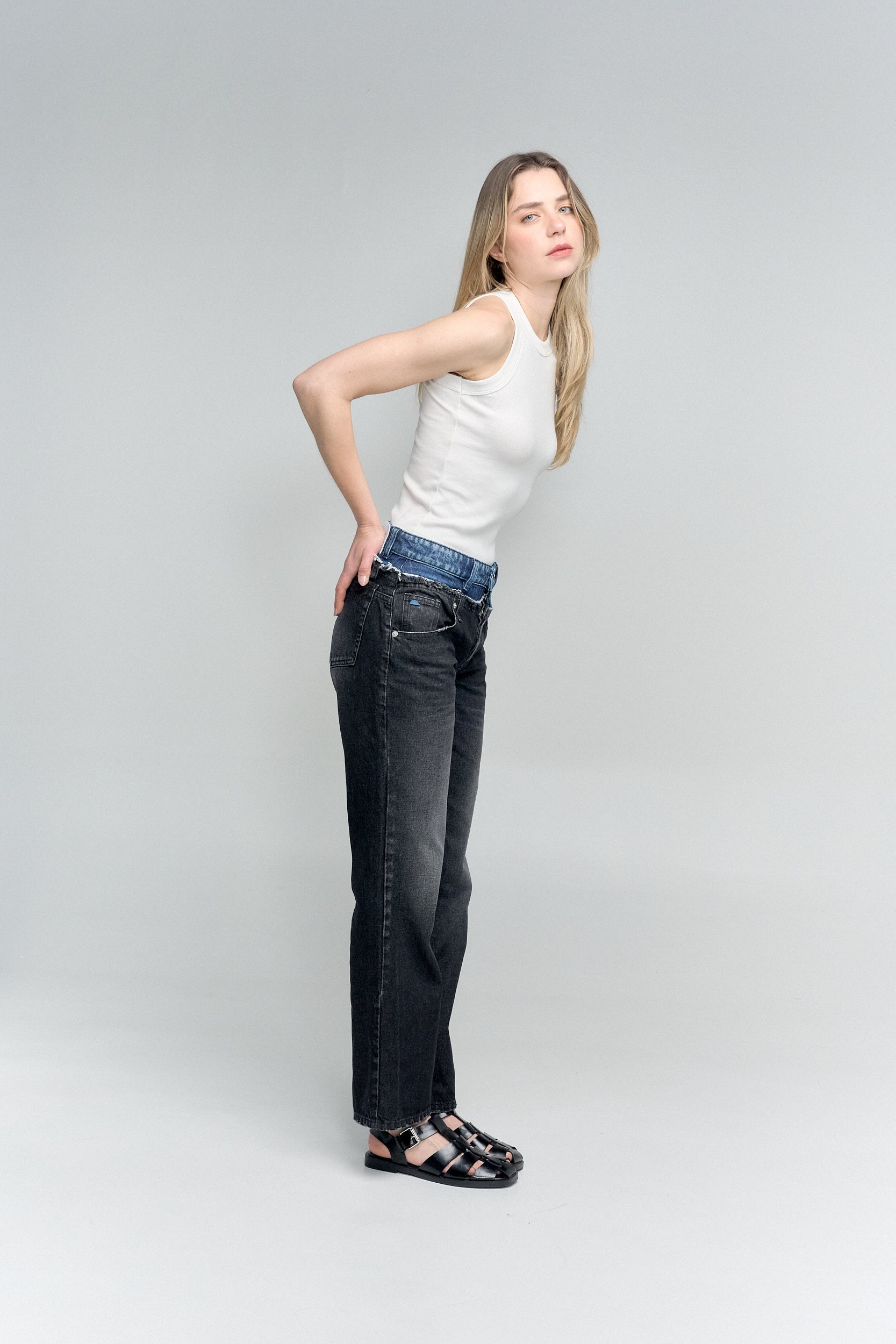 The patch straight jean 163