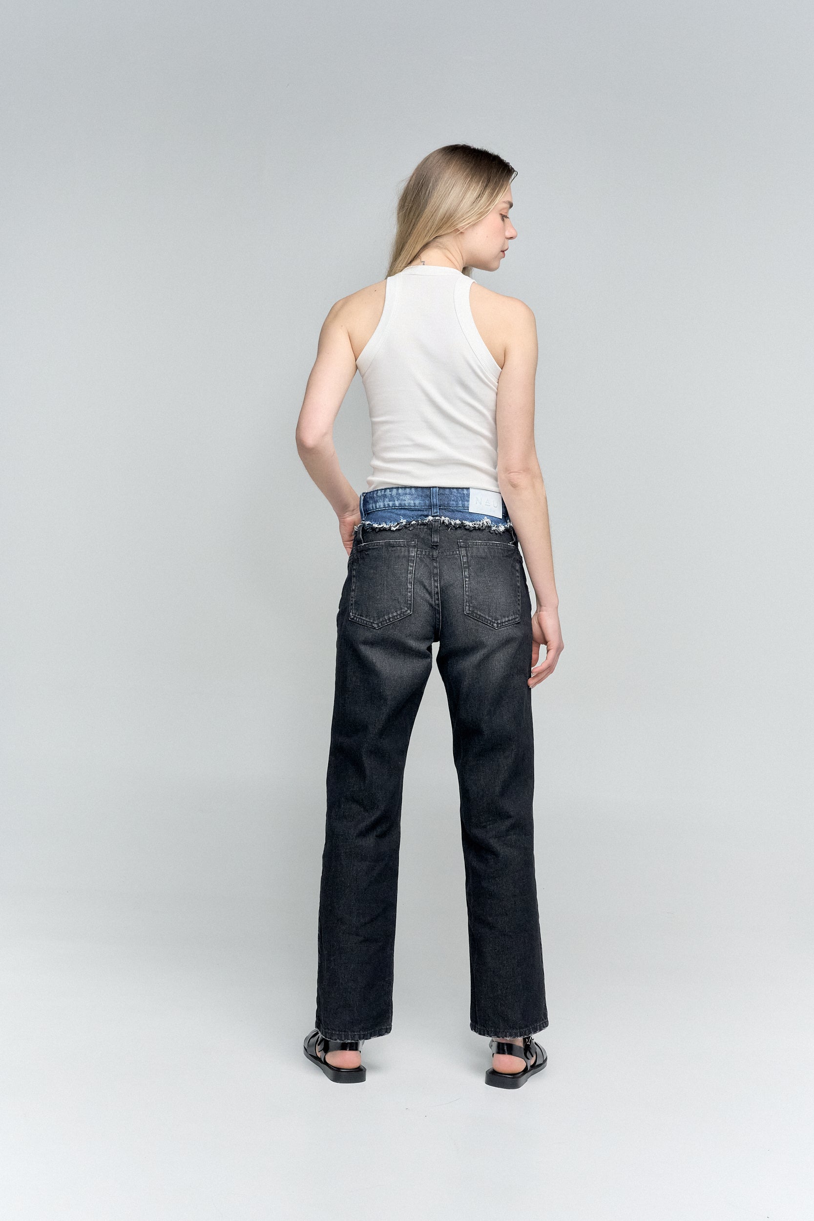 The patch straight jean 163