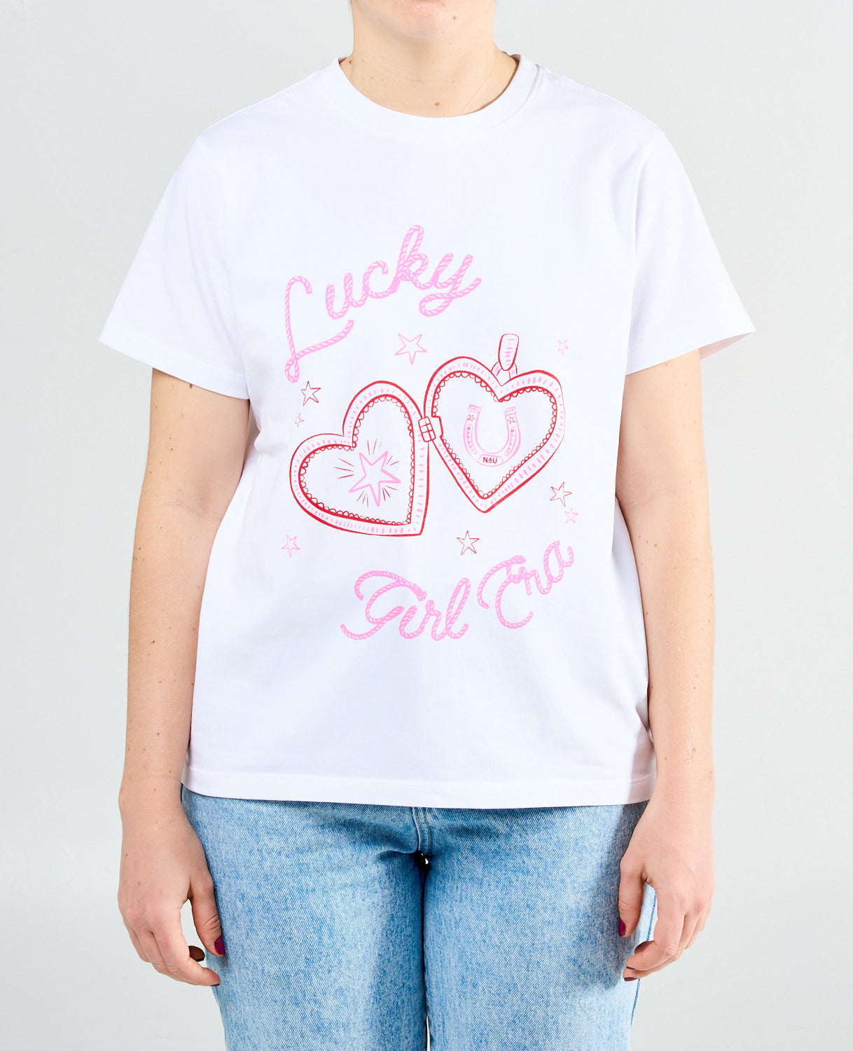camiseta, estampada, femenina 