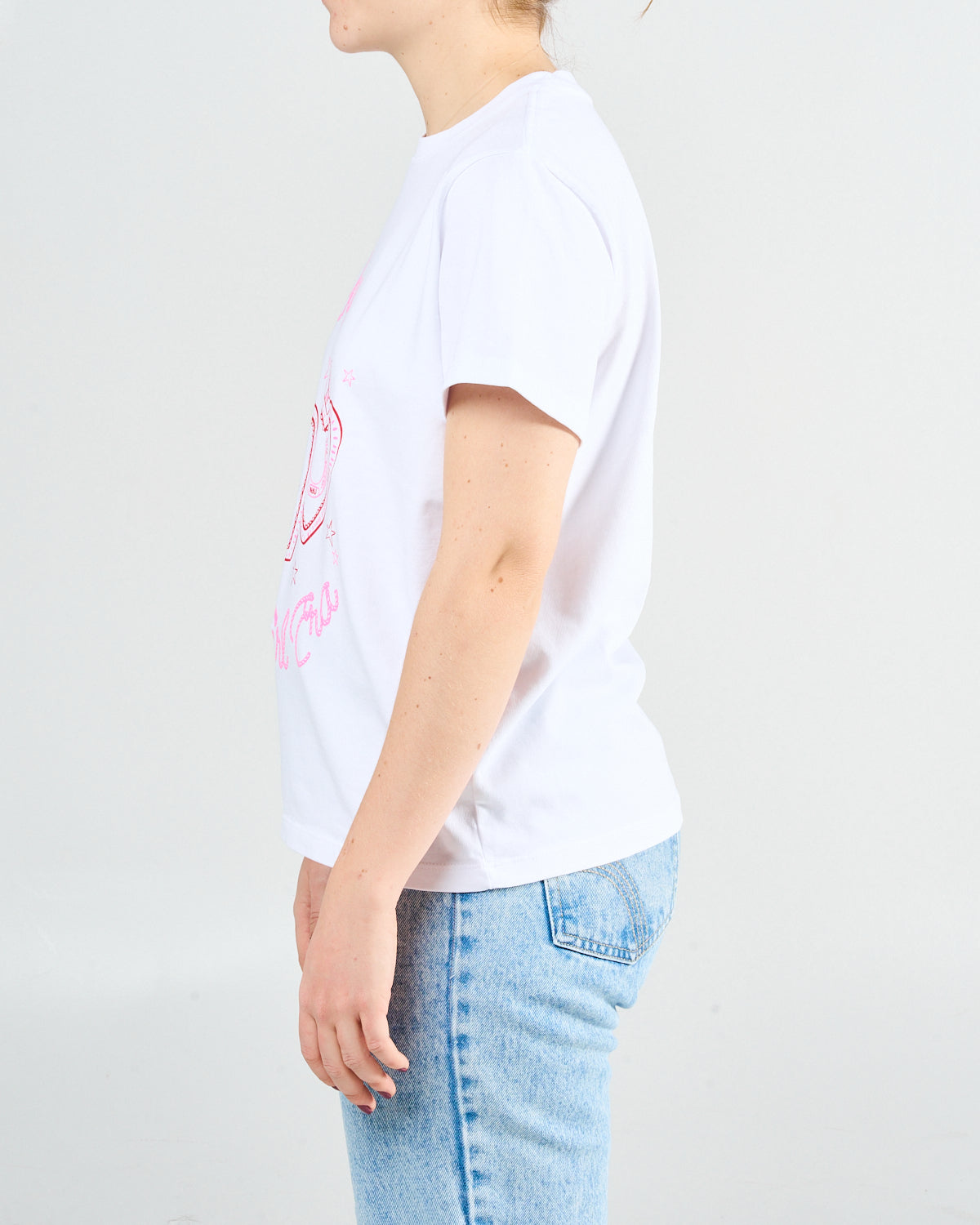 camiseta, estampada, femenina 