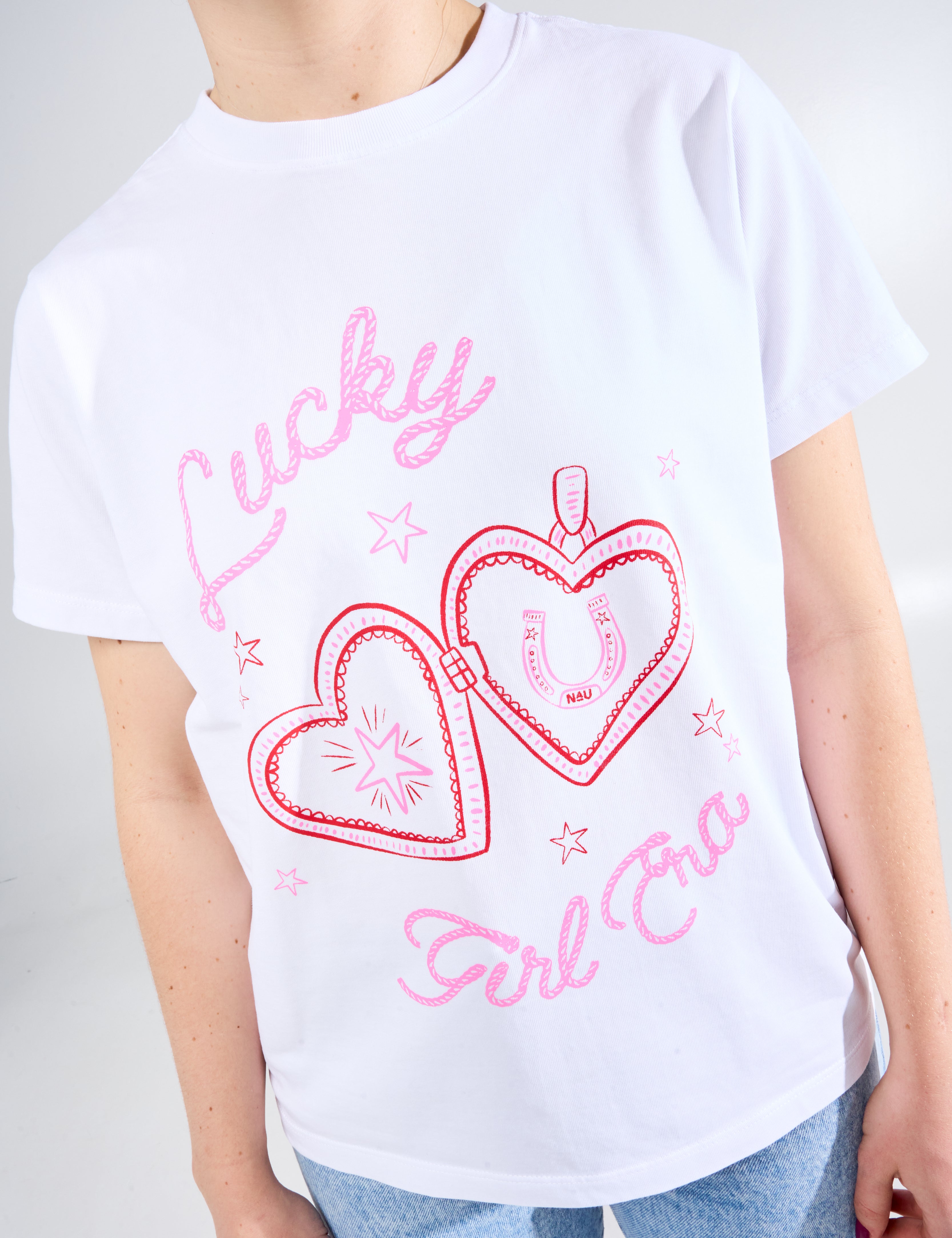 camiseta, estampada, femenina 