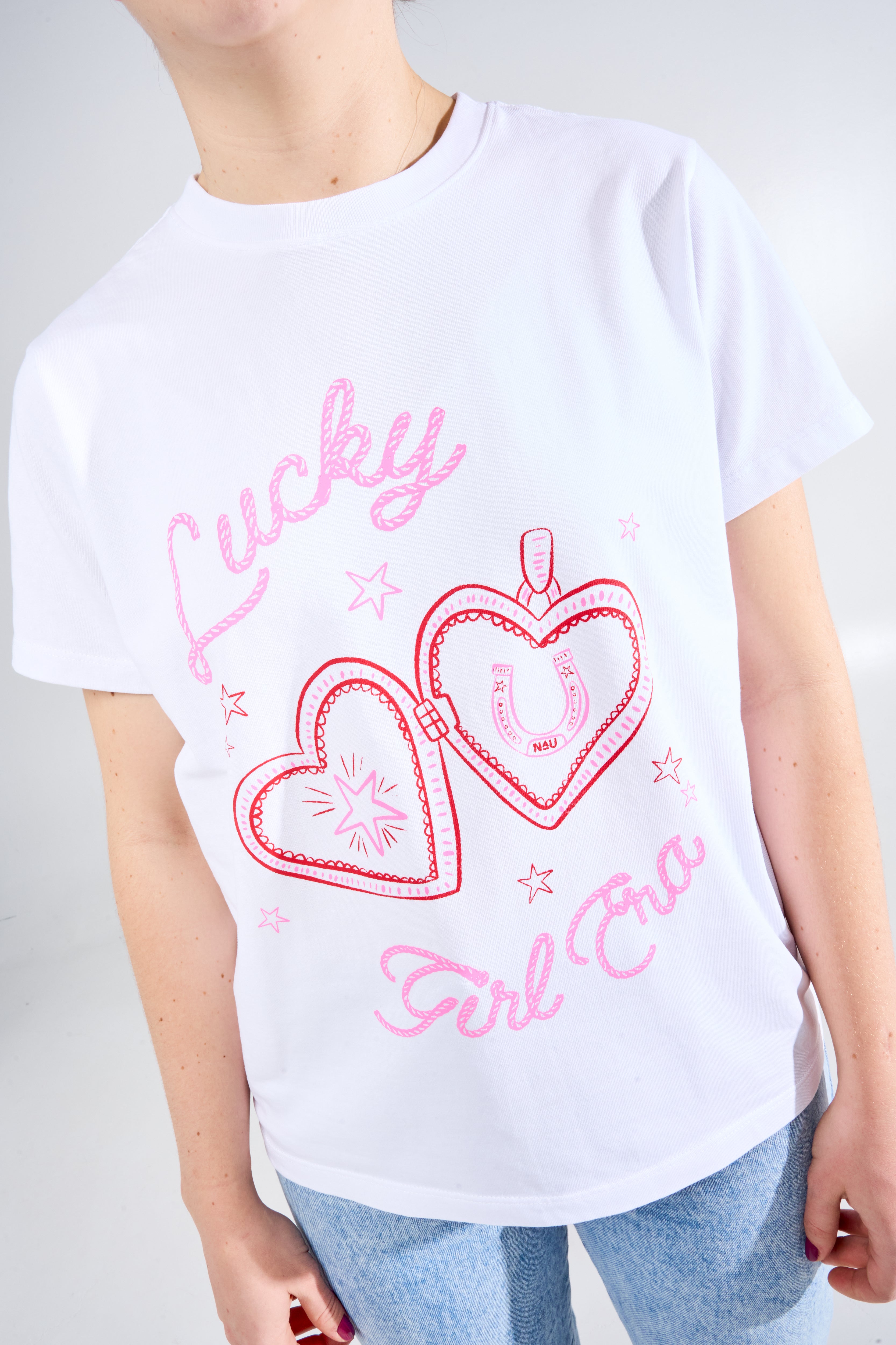 camiseta, estampada, femenina 