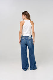 Spotted flare jean 198