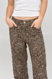 Woven patch jean 188