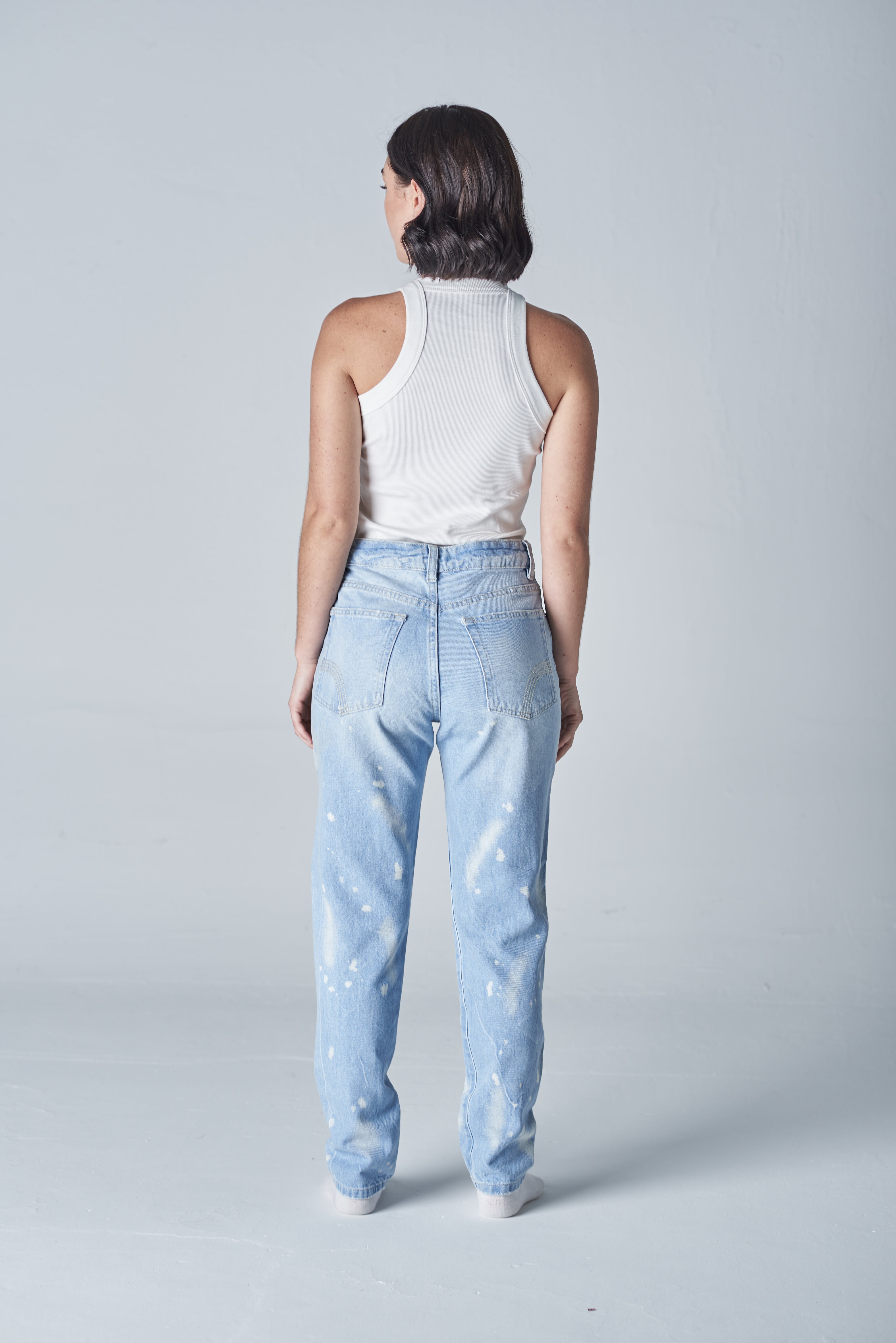 Mezclilla Mom Jeans Estilo Acid Mom Jean 033