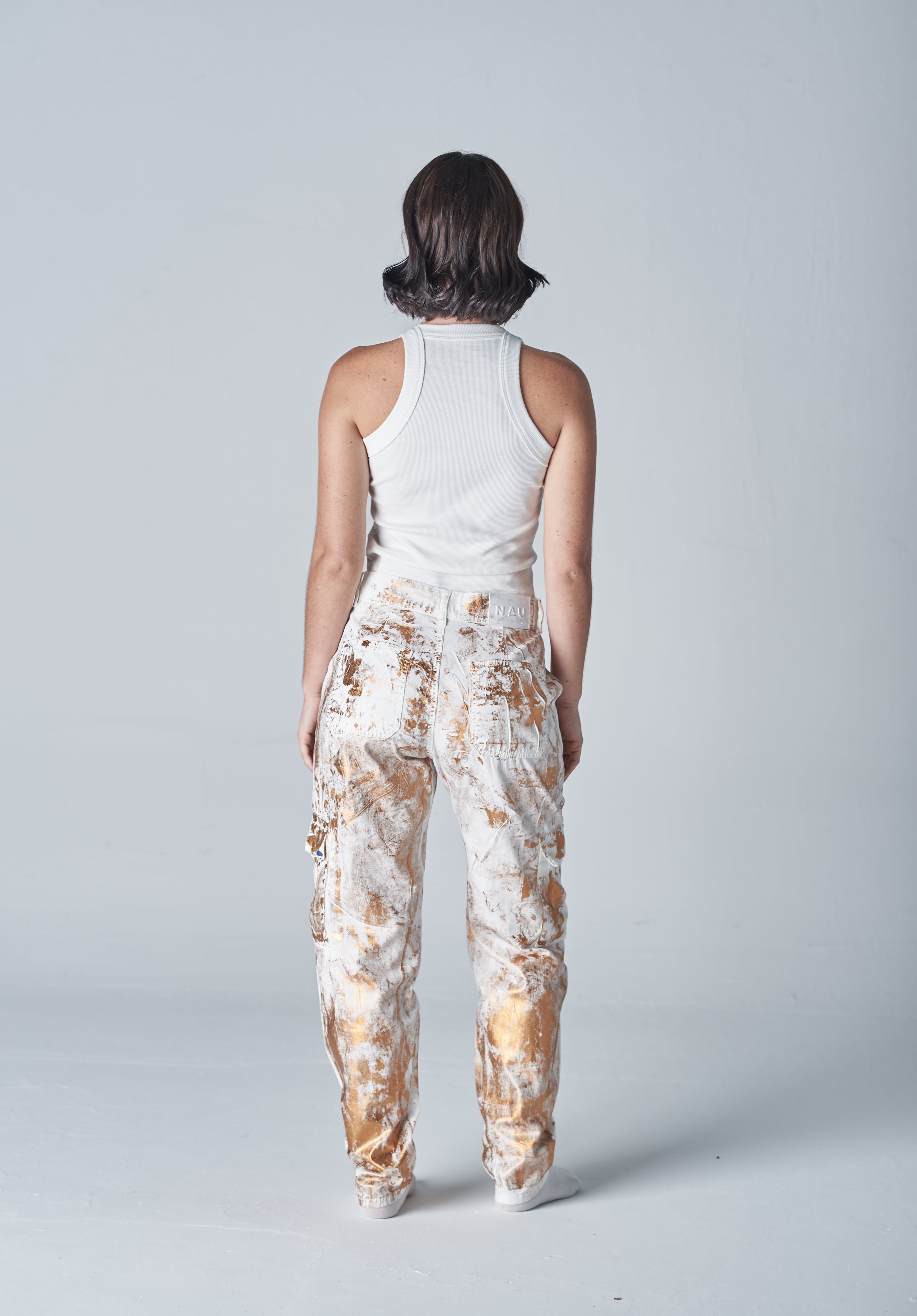 Shiny Cargo Pants 059