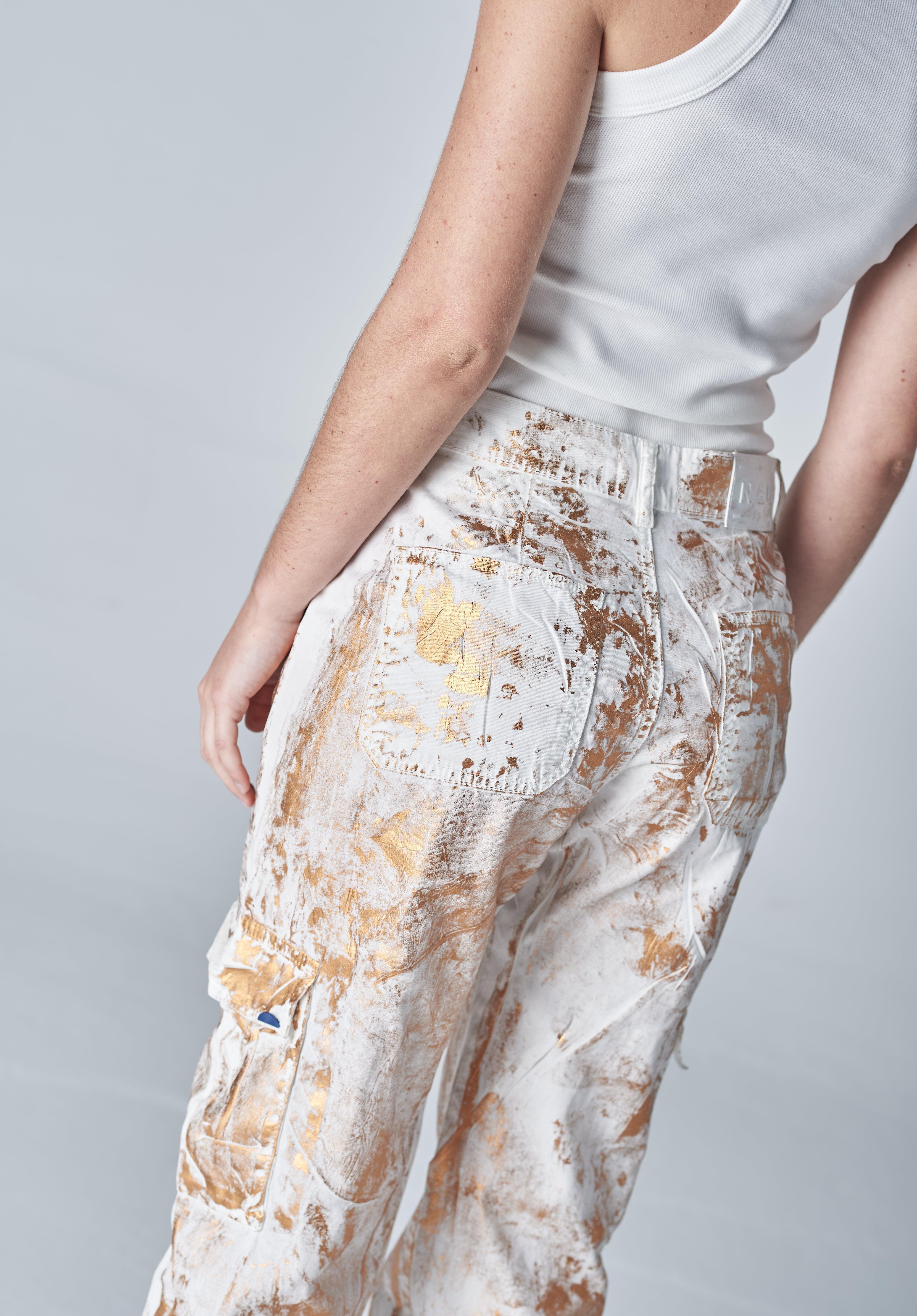 Shiny Cargo Pants 059