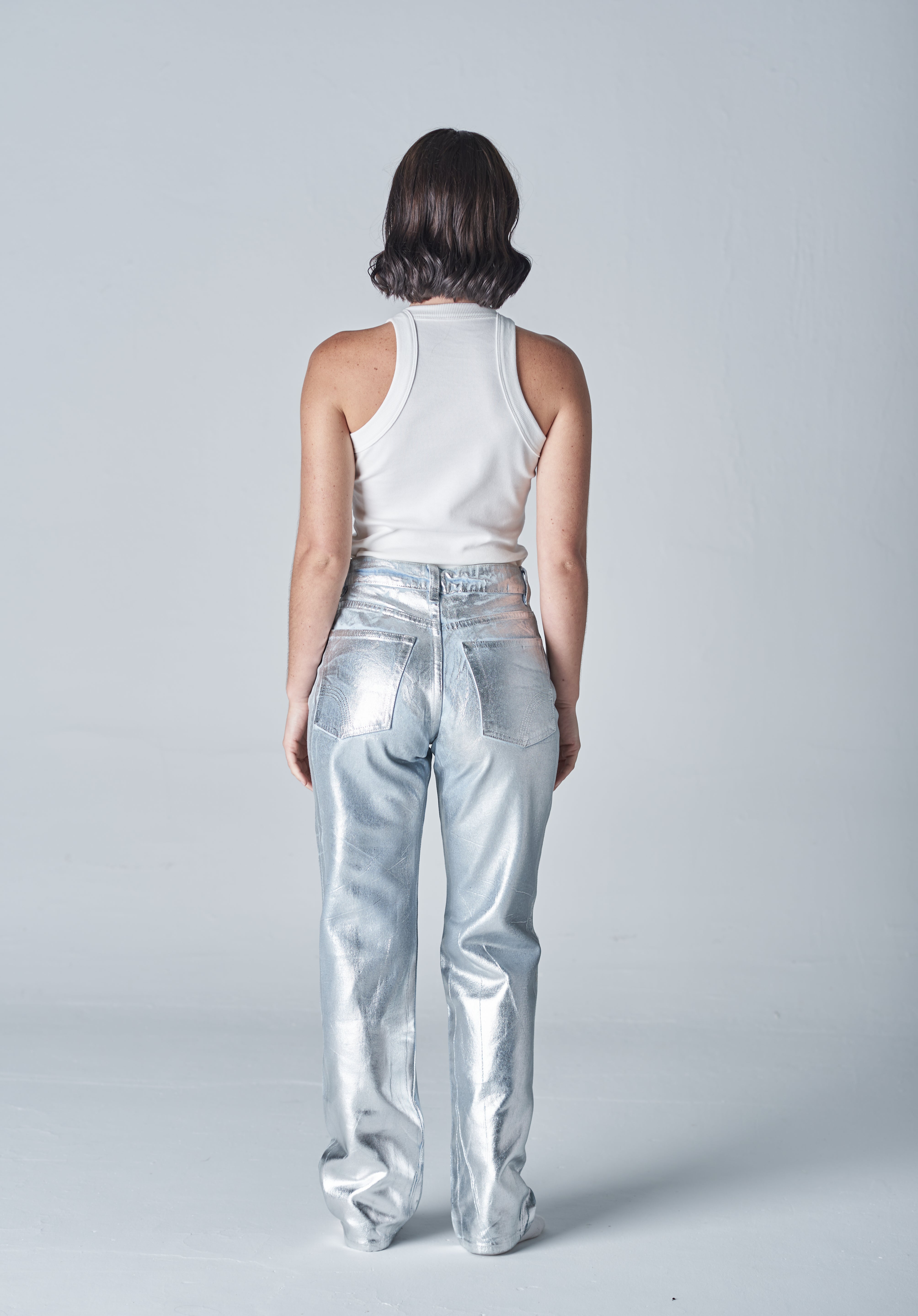 Shiny Straight Jean 034