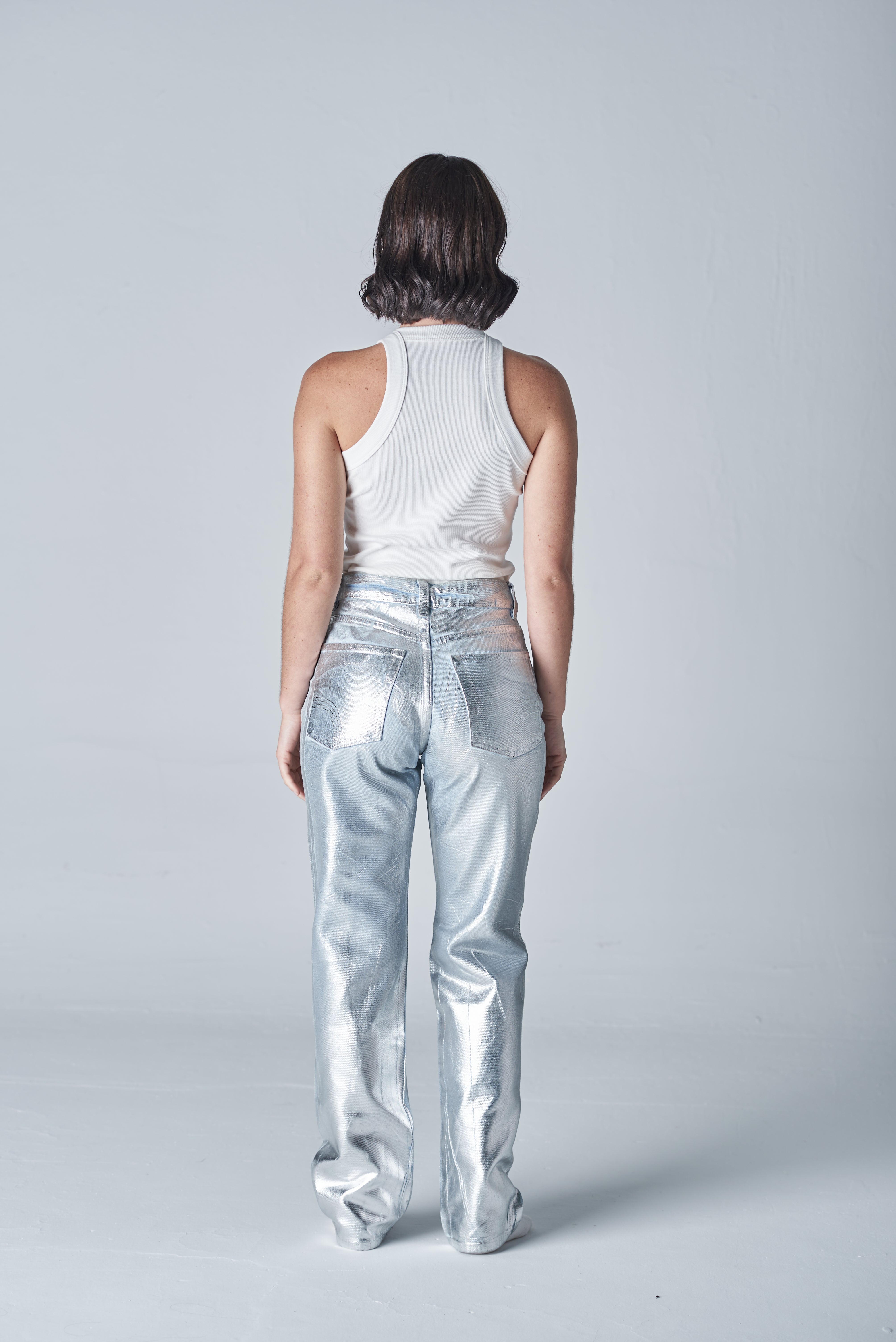 Shiny Straight Jean 034