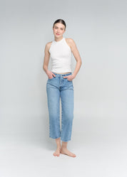wide jean tono medio vintage